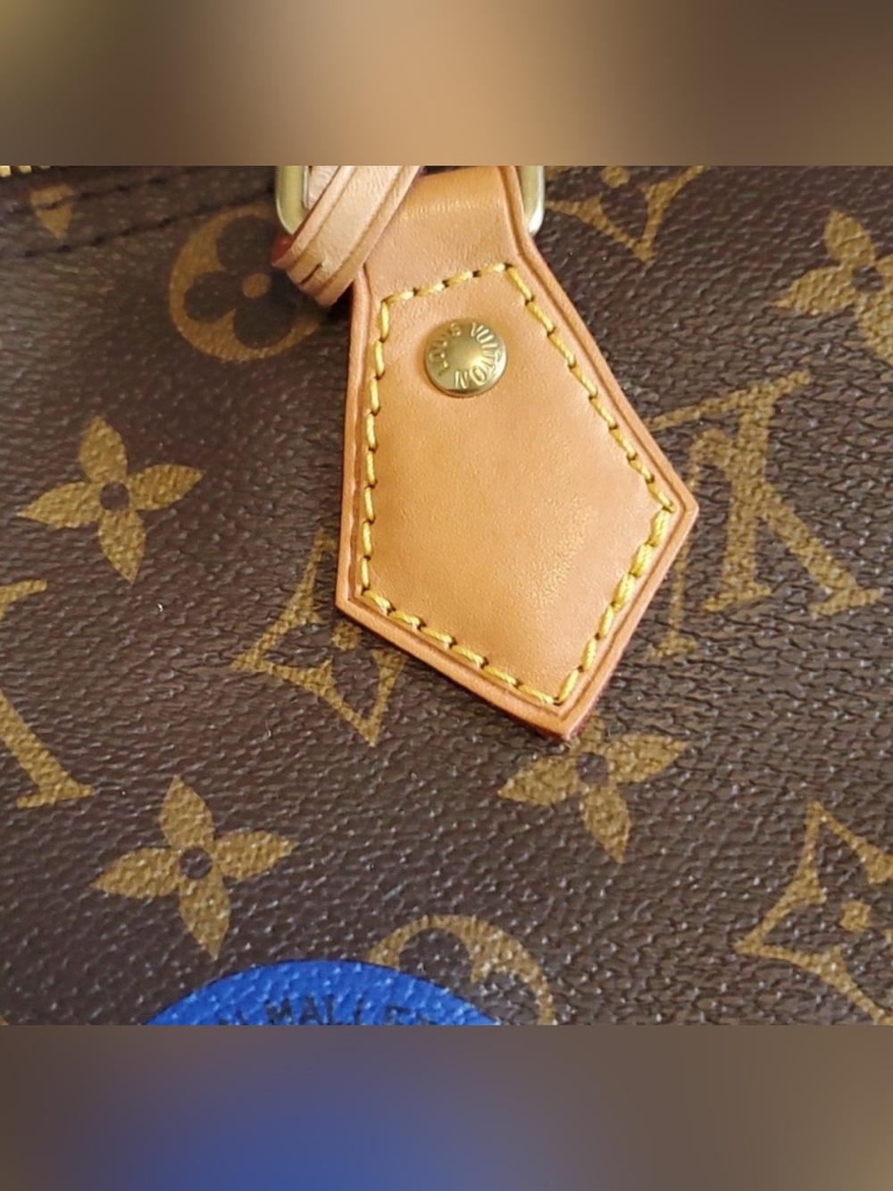 Louis Vuitton Brown Monogram Bag with Tan Accents - Picture 6 of 14